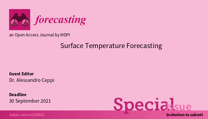 Special Issue “Surface Temperature Forecasting”